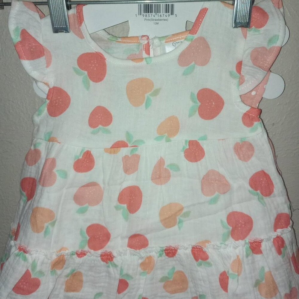 Koala Baby Girls Size 12 Months 2 Pack Dress Sundresses & Diaper Covers NWT Pink - Picture 5 of 5